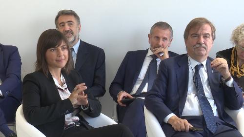 Debora Serracchiani (Presidente Regione Friuli Venezia Giulia) al ventesimo anniversario dell'impresa Ikon - Staranzano 13/10/2017